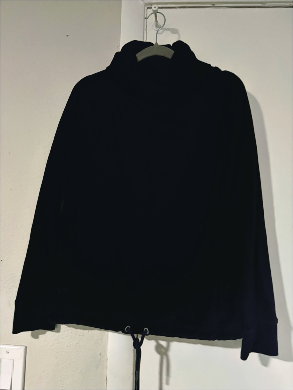 Athleta Velour Sweater Pullover Funnel Cowl Neck - Picture 2 of 6